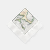 Kaart Kaap, Nantucket Martha's wijngaard Servet (Hoek)