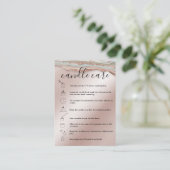 Kaart Kaartenzorginstructies Voeg uw Logo Agate to Visitekaartje (Staand voorkant)