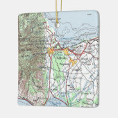  kaart Kahului Hawaii Keramisch Ornament (Links)