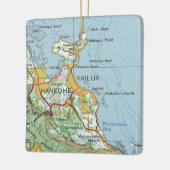  kaart Kailua Oahu Keramisch Ornament (Links)