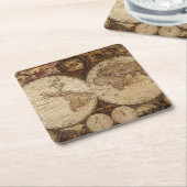  kaart kartonnen onderzetters (Schuin)