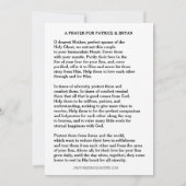 Kaart katholieke bruiloft (Achterkant)