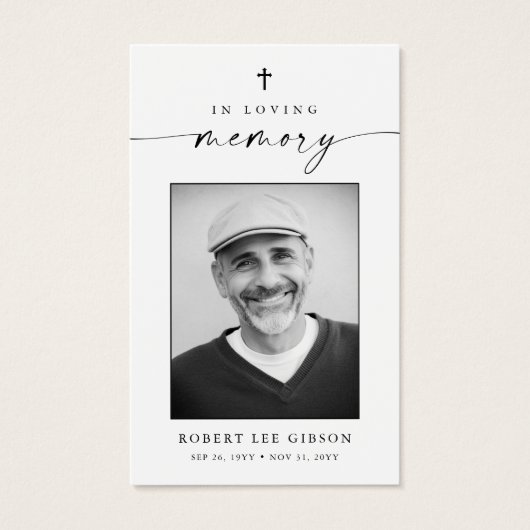 Kaart katholieke Christelijke begrafenis Memorial  (Voorkant)