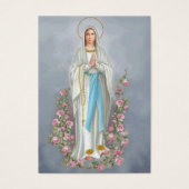Kaart katholieke Lourdes Funeral Memorial Prayer (Voorkant)