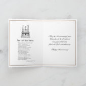 Kaart katholieke priester Jubileum Ordination Ange (Binnen)