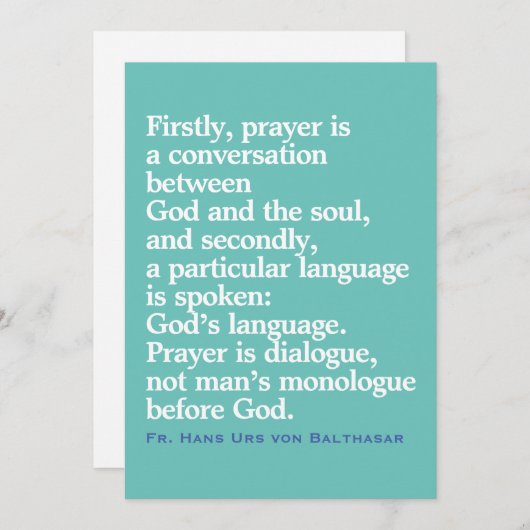 Kaart katholieke prijsopgave (Voorkant / Achterkant)