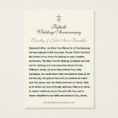 Kaart katholieke weddenschappen Jubileum (Achterkant)