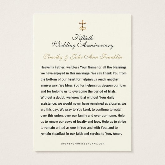 Kaart katholieke weddenschappen Jubileum (Achterkant)