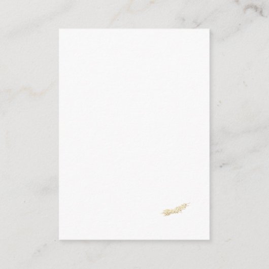 Kaart katholieke winterbruiloft — Details (Achterkant)