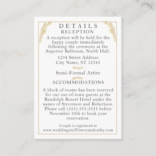 Kaart katholieke winterbruiloft — Details (Voorkant)