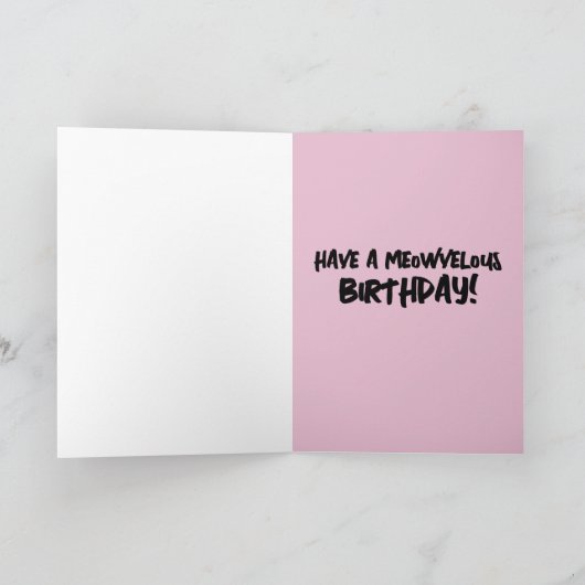 KAART KATT NEICE CAT BIRTHDAY (Binnen)