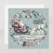 Kaart, Kerst uitnodiging (Voorkant / Achterkant)