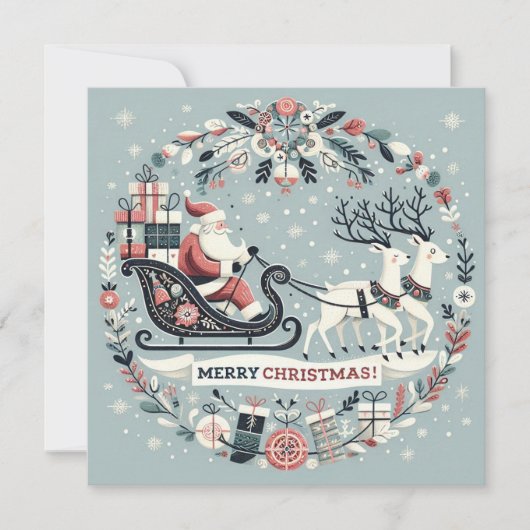 Kaart, Kerst uitnodiging (Voorkant)