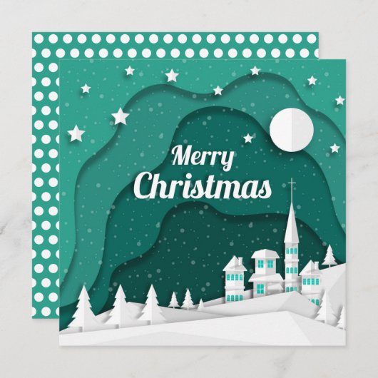 Kaart kerstavond (Voorkant / Achterkant)