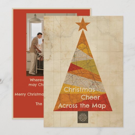 Kaart Kerstboom Kaart (Voorkant / Achterkant)