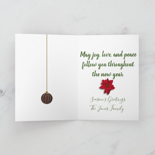 Kaart kerstboomfoto (Binnen)