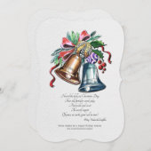 Kaart kerstcadeaubonen feestdag (Voorkant / Achterkant)