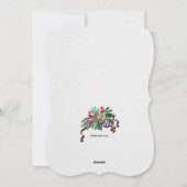 Kaart kerstcadeaubonen feestdag (Achterkant)