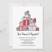 Kaart kerstcadeaufeest feestdag (Voorkant)