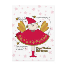 Kaart kerstengeltje knutselen DIY