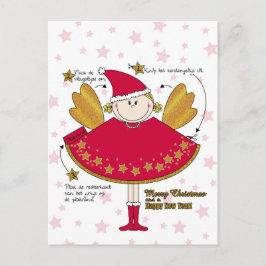 Kaart kerstengeltje knutselen DIY