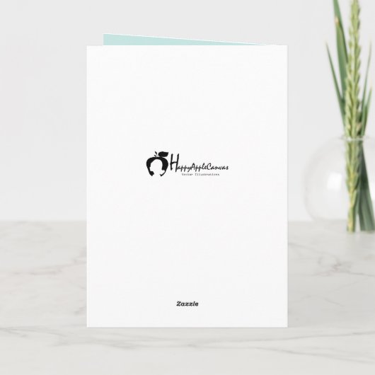 Kaart kerstfeestdag groet (Achterkant)