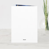 Kaart kerstflapy White Grey Cat (Achterkant)