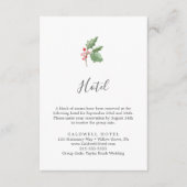 Kaart kerstgroen en Berry Hotel Enclosure (Voorkant)