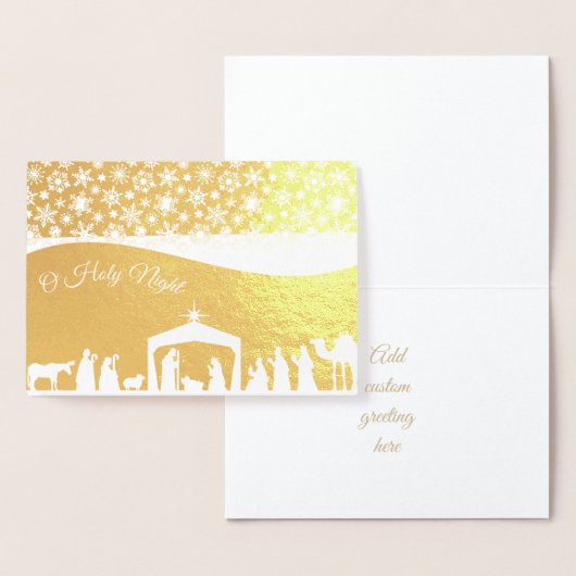 Kaart kerstmis folie (Display)