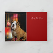Kaart Kerstmis Kerst Hond Puppy (Binnen)