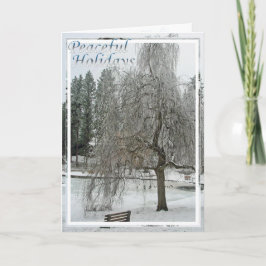 Kaart, Kerstmis, Nieuwjaar - Vreedzame Feestdagen Kaart