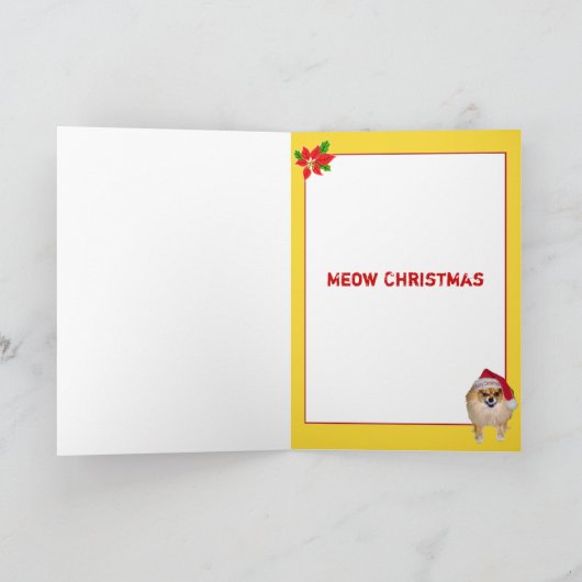 Kaart | Kerstmis van de Miauw van de Kerstman van (Binnen)