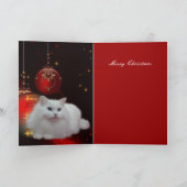 Kaart Kerstmis Xmas Kat (Binnen)