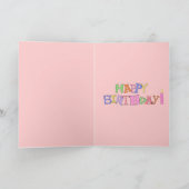 Kaart Kind Meisjes Happy Birthday Muiscake (Binnen)