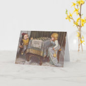 Kaart kinderschoenen (Gele Bloem)