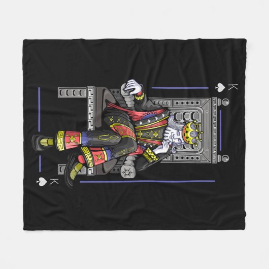 Kaart King Fleece Deken (Voorkant (Horizontaal))