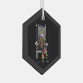 Kaart King Glas Ornament (Voorkant Rechts)