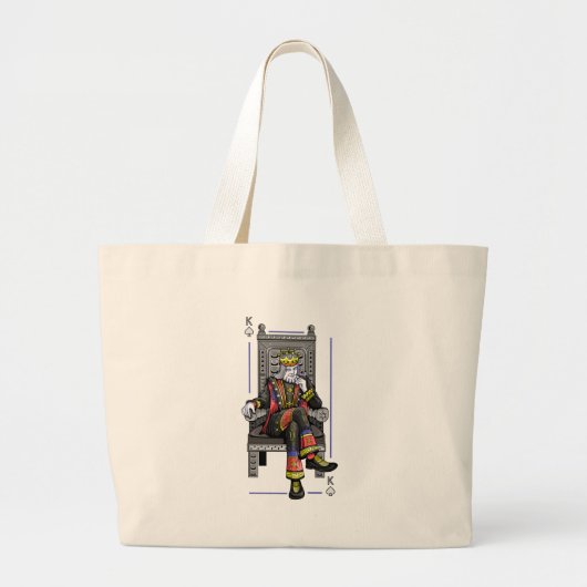Kaart King Grote Tote Bag (Voorkant)