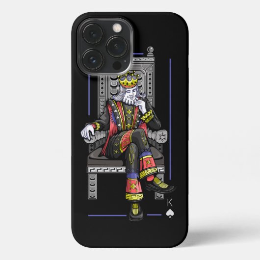 Kaart King iPhone Hoesje (Achterkant)