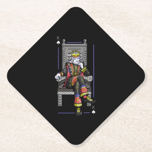 Kaart King Kartonnen Onderzetters (Voorkant)