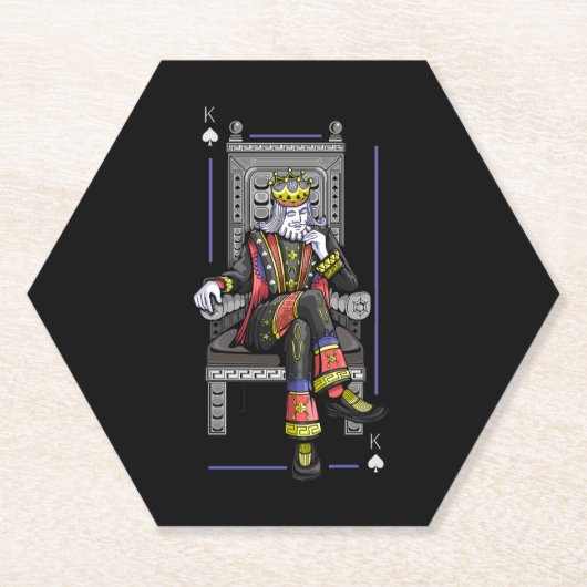 Kaart King Kartonnen Onderzetters (Voorkant)