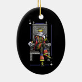 Kaart King Keramisch Ornament (Achterkant)