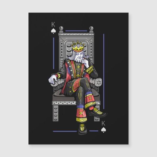 Kaart King Magnetische Uitnodiging (Voorkant)