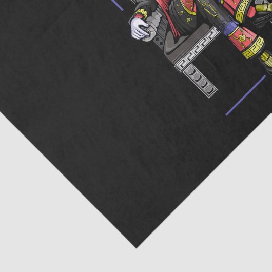 Kaart King Tissuepapier (Detail)