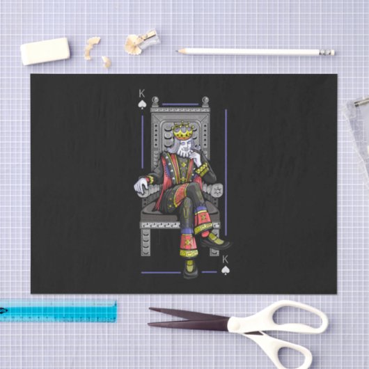 Kaart King Tissuepapier (Craft)
