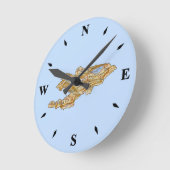 Kaart Kirgizië Ronde Klok (Hoek)