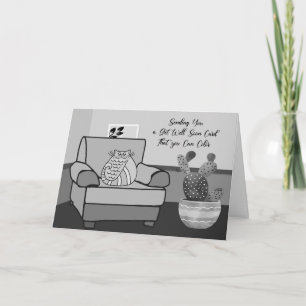 Kaart kleuren voor een zieke kinderwagen in kamer