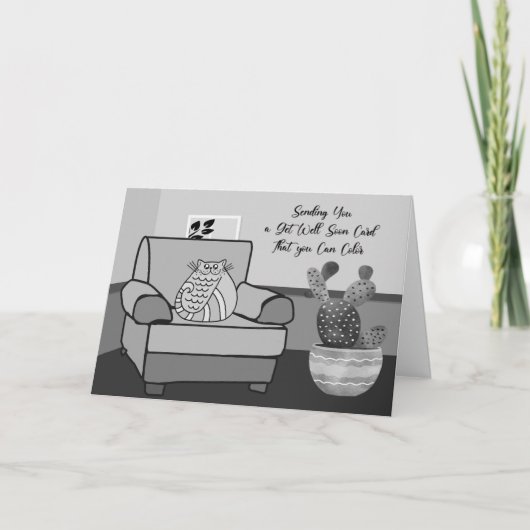 Kaart kleuren voor een zieke kinderwagen in kamer (Voorkant)