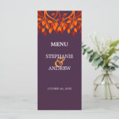 Kaart Kleurrijk damesmenu (Staand voorkant)