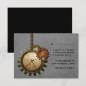 Kaart  klok respons, grijs (Voorkant / Achterkant)